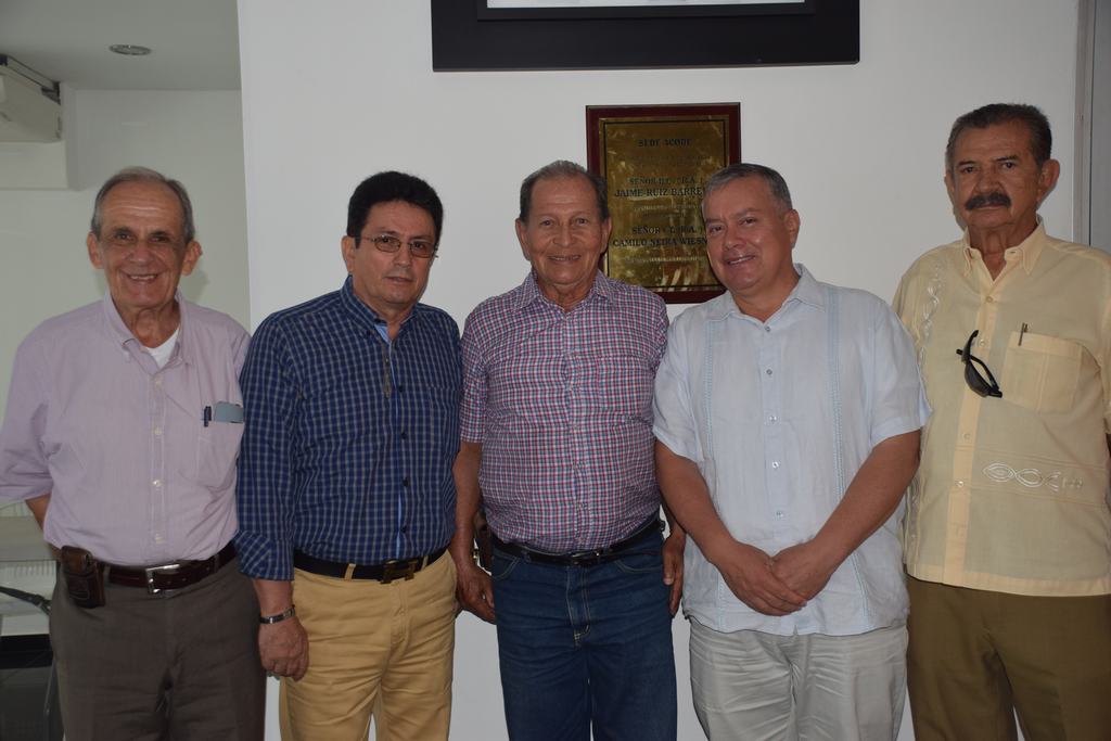 Jorge Ramírez, Mayor; Henry Gómez Camacho, Teniente;  Hernando Rubiano Rojas, Coronel;  y Mauricio Noguera Torres, Capitán.